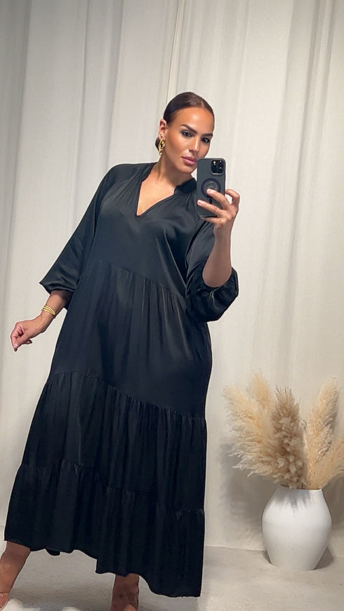 Robe satinée NAZIR